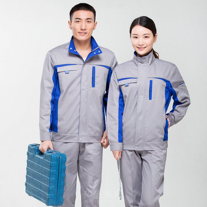 春秋长袖工作服套装2