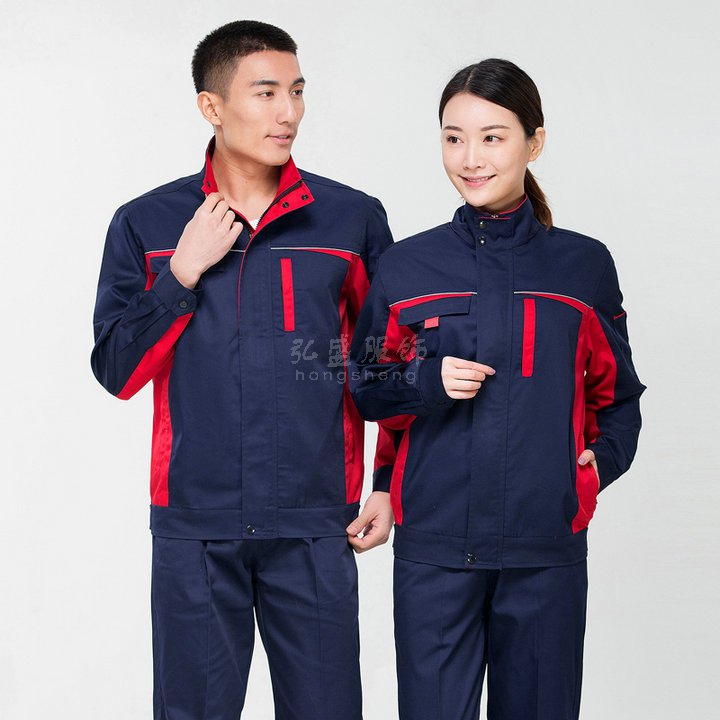 春秋长袖工作服套装3