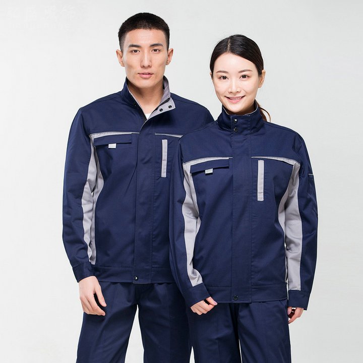春秋长袖工作服套装4