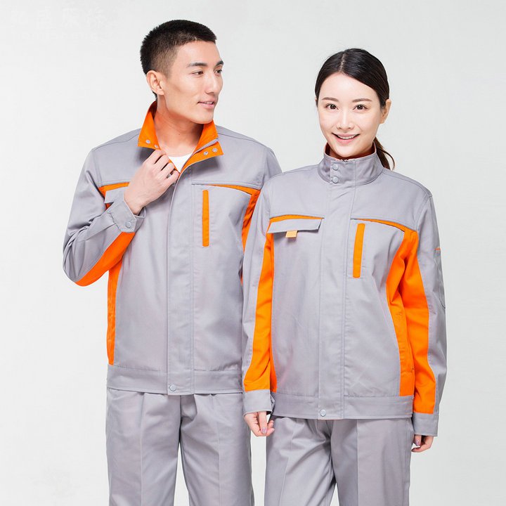 春秋长袖工作服套装5