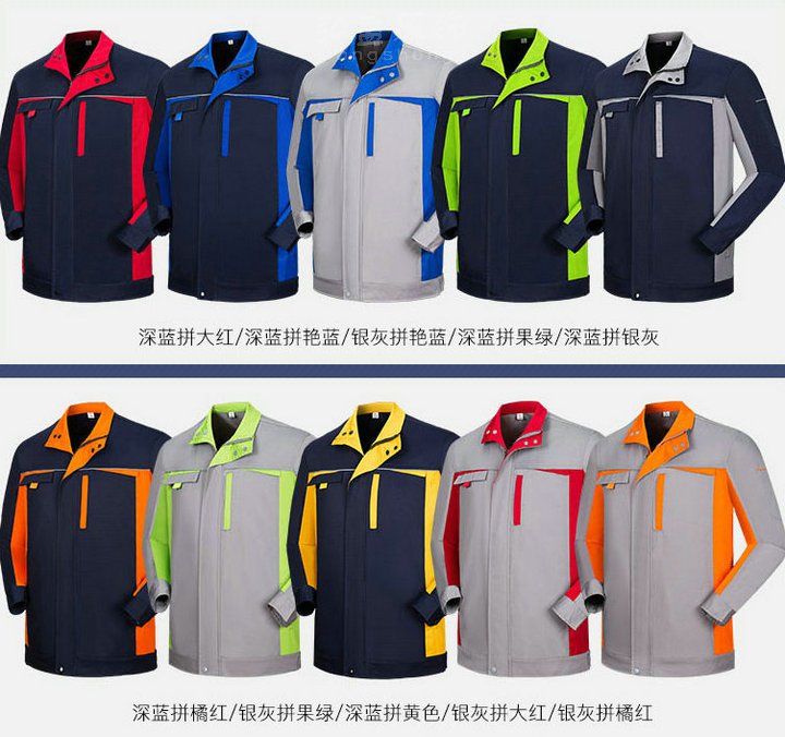 春秋长袖工作服套装6