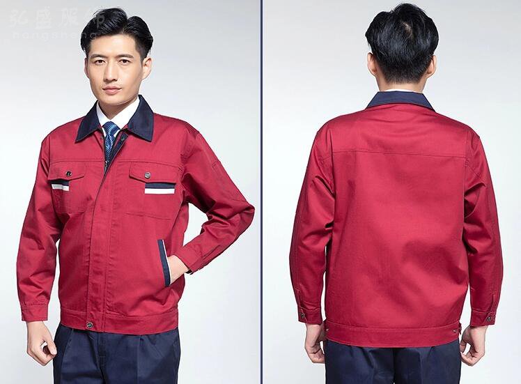 春秋长袖工作服套装2