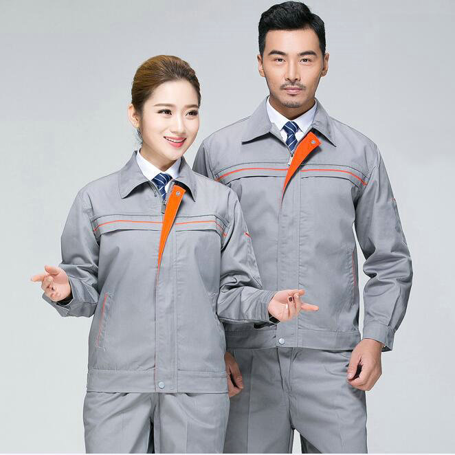 前后反光绳拼色点缀/长袖春秋款/现货工作服刺绣logo