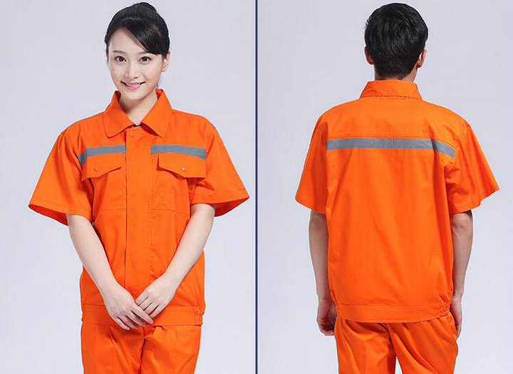反光条短袖工作服6