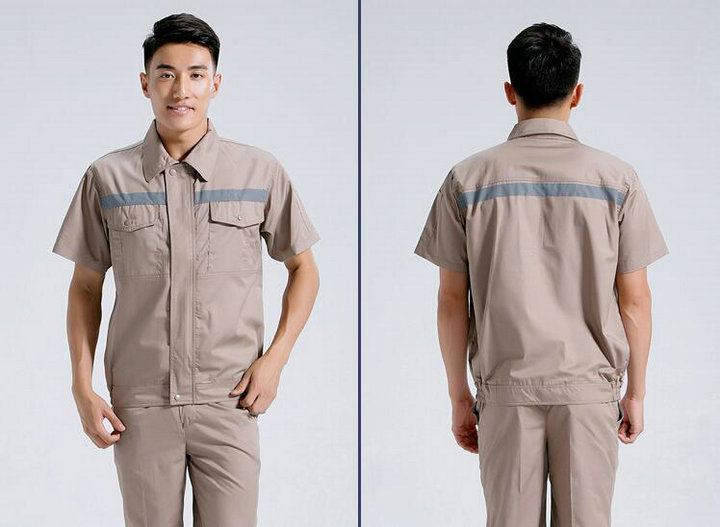 反光条短袖工作服9