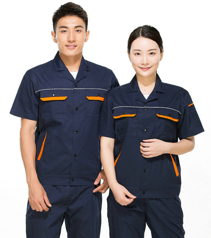CVC棉短袖工作服4